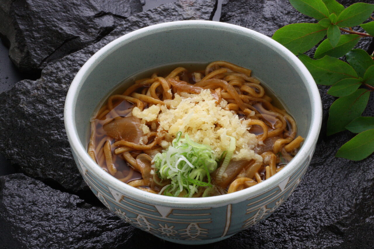 Kuroishi Tsuyu Yakisoba (Stir-fried noodles with soup)