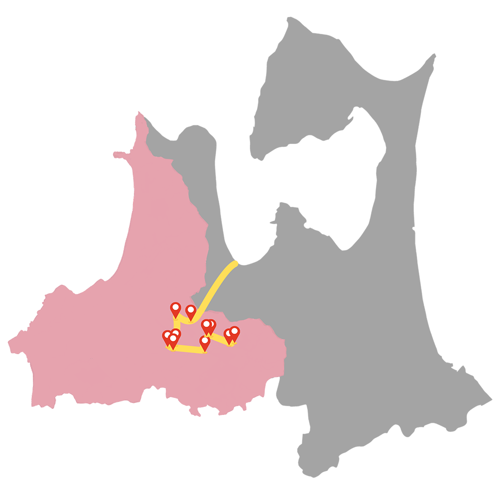モデルルート秋　地図