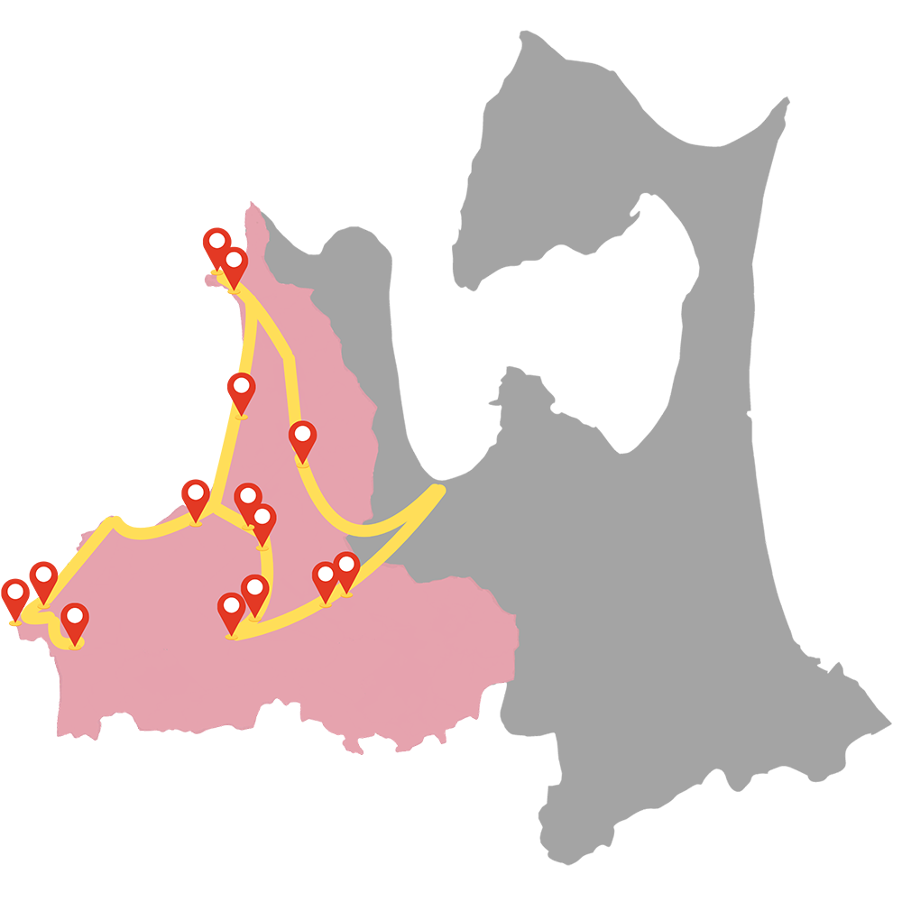モデルルートドライブ　地図