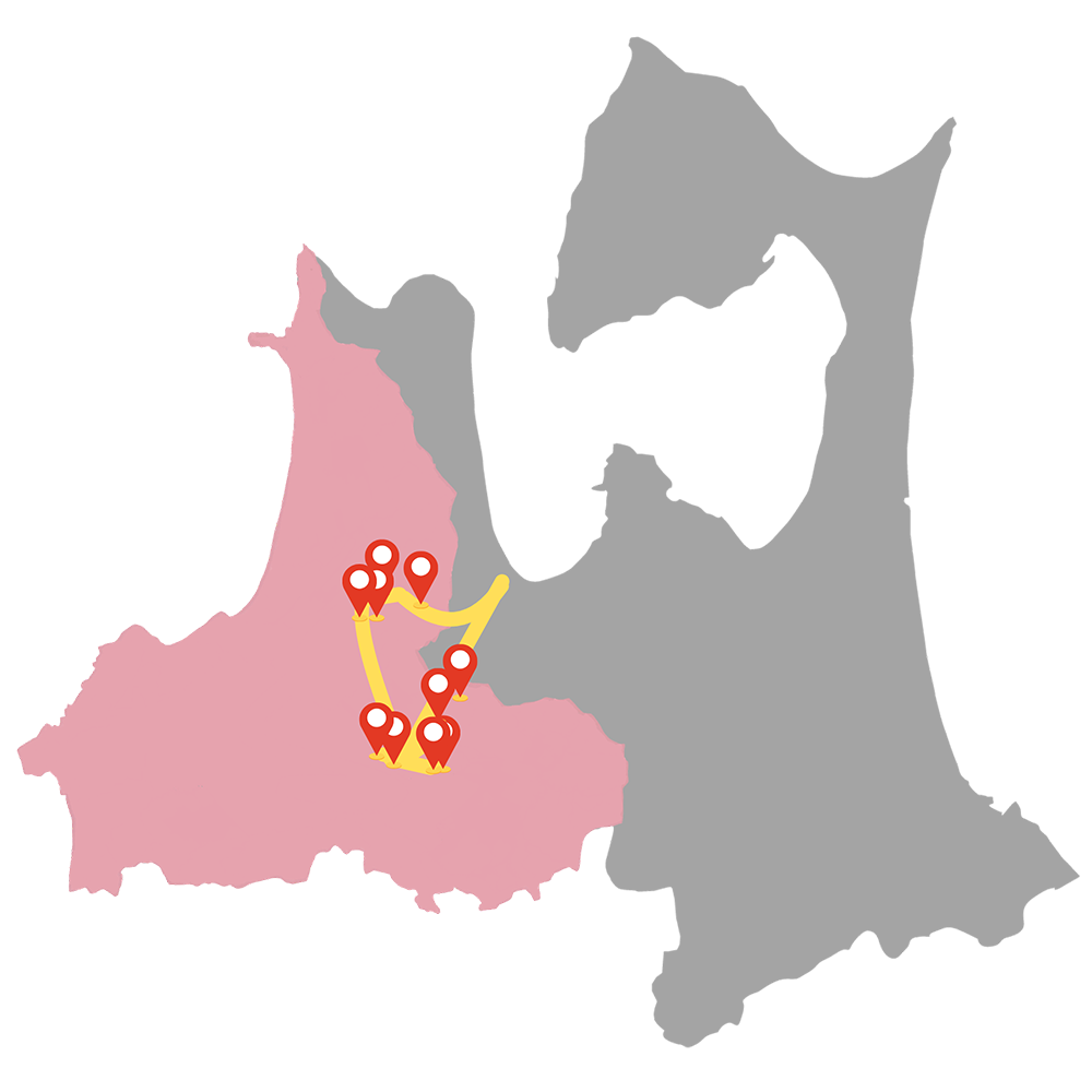 モデルルート夏　地図